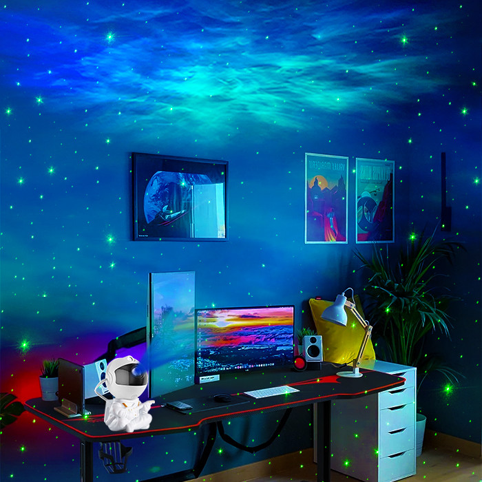 Multicolor Galaxy Space Star Projector Durable ABS PVC Material