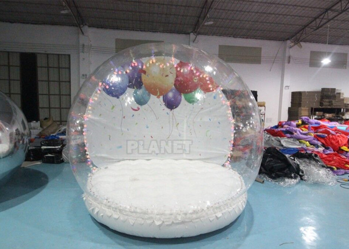 3 Meter Dia Inflatable Snow Globe Photo Booth With Blowing
