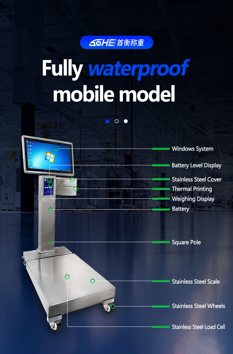 SOHE 40*50cm Full Waterproof Intelligent Scale High Accuracy for Mobile and Windows