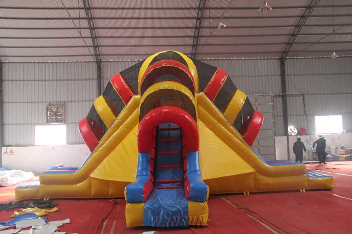 Customized Size Volcano Large Inflatable Slide WSS-239 For Kids / Adults