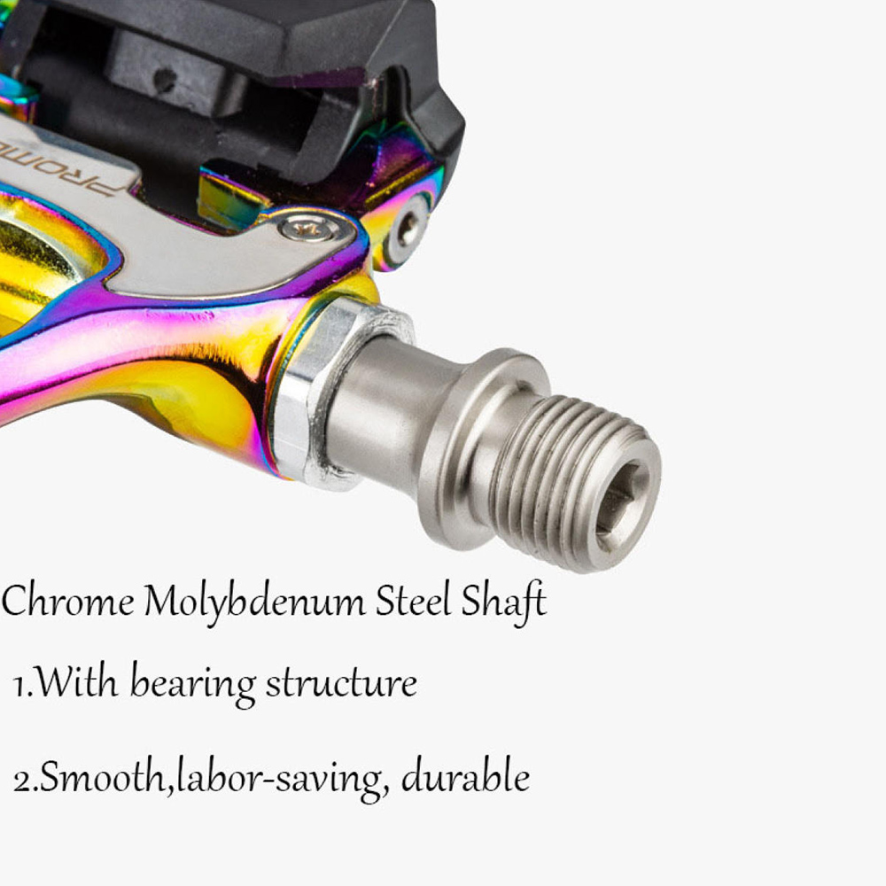 KOOTU Colorful Clipless Pedals Road Bike Pedals SPD Lock Pedals