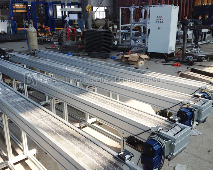 High Load Capacity Flexible Chain Conveyor , Aluminium Flat Top Chain Conveyor