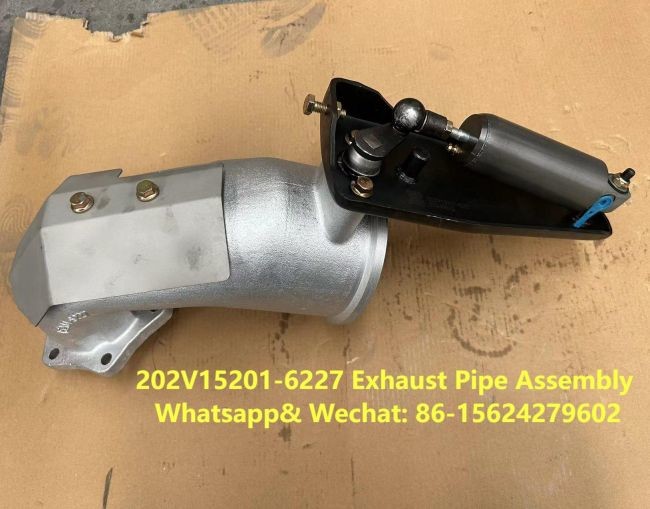 Exhaust Pipe Assembly 202V15201-6227 HOWO Truck Parts Sitrak C7
