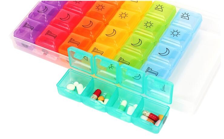 Portable Creative style foldable travel plastic cup with pill case, Random color creative travel cup with pill case for
