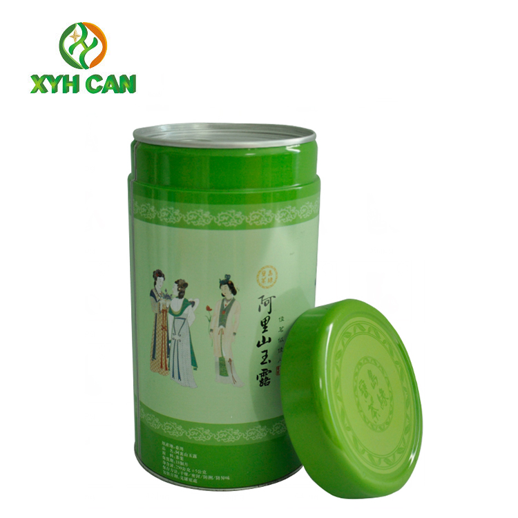 Tea Tin Can Professional Custom Printed Size 90×145 mm with SGS Certification