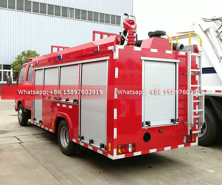 Cheaper Price NKR ISUZU Mini Fire Truck 3Tons Water Tanker Fire Fighting Truck for Sales