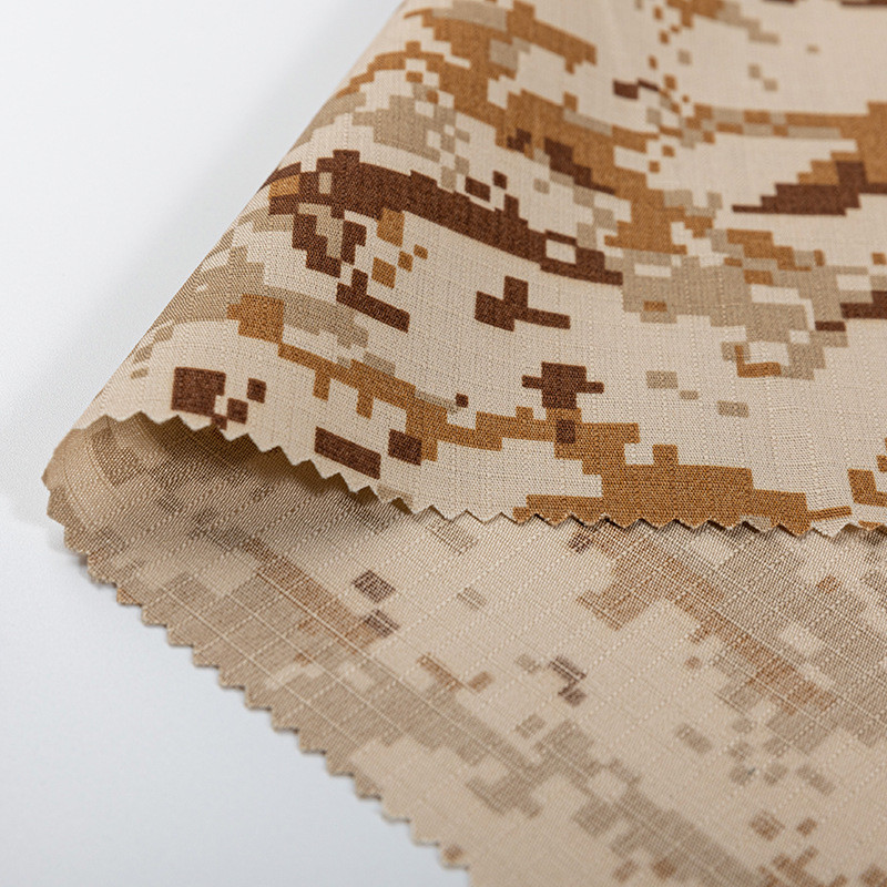 Military Cloth Tactical Uniform Fabric Teflon Three-proof / Anti-infrared / Anti-ultraviolet / Anti-mosquito Camouflage Cloth