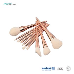  Aluminum Ferrules Poly Bag 10 Piece Makeup Brush Set Manufactures