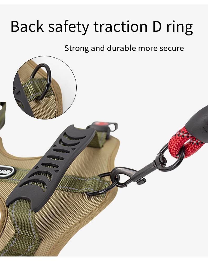 Adjustable Dog Leash Walking Dog Pet Vest Chest Strap Reflective Dog Harness And Leash Set