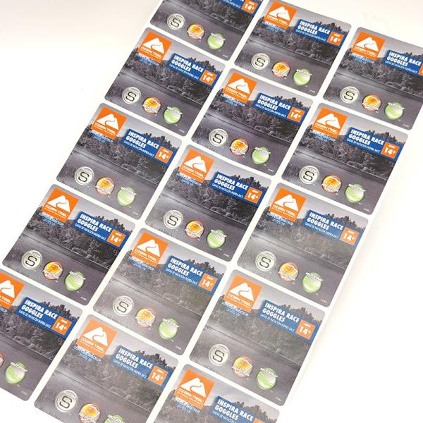 Circular CMYK Household Essentials Labels BOPP Paper Oval Laundry Detergent