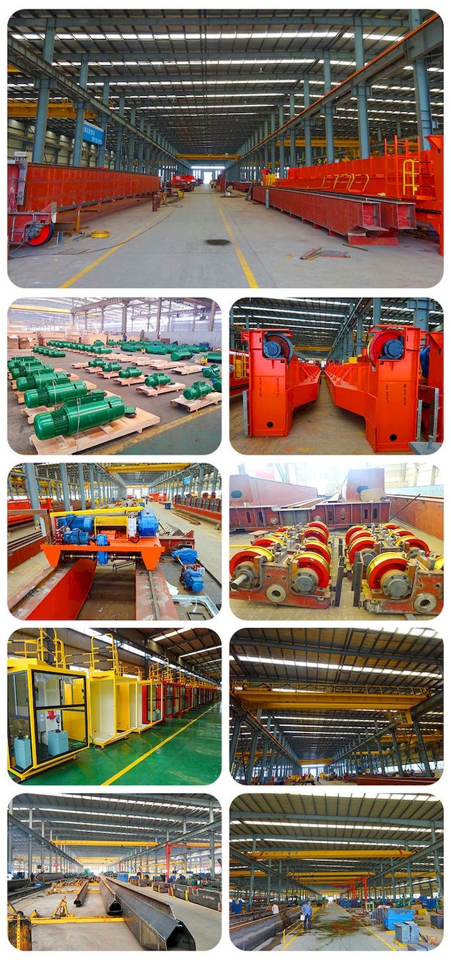 Q235B Q345C 32Ton Bridge Crane Workshop Double Girder Overhead Traveling Crane