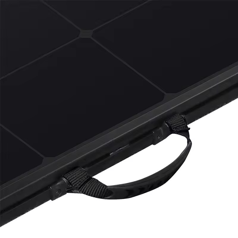 150w Foldable Portable Solar Panel Module Charging Kit Lightweight Black For Camp Rv Outdoor Generator Power Station