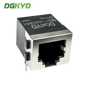 RJ11 half package network port female socket without light strip shielding