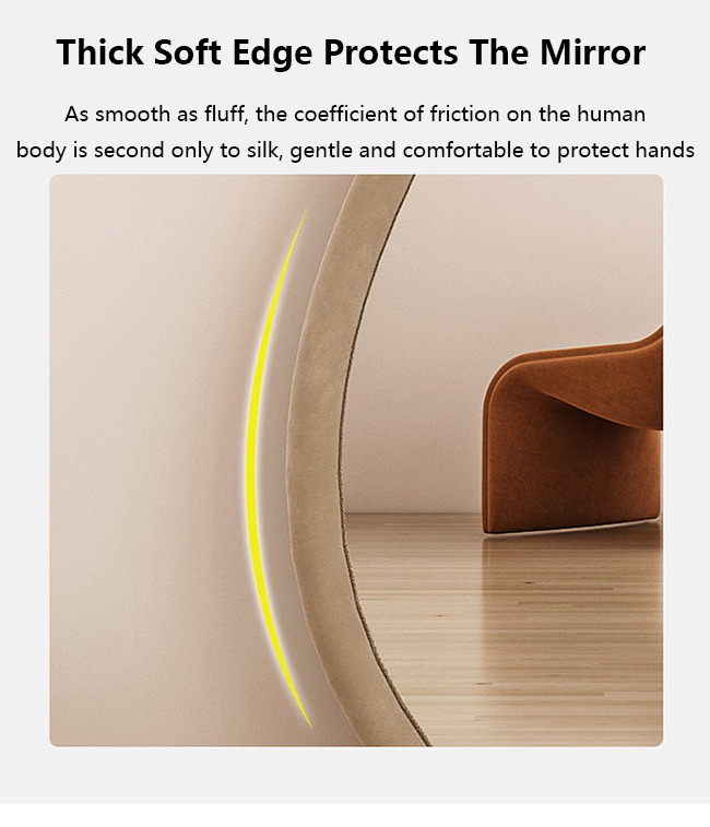 Custom Standing Arched Floor Mirror Full Length 78x108cm