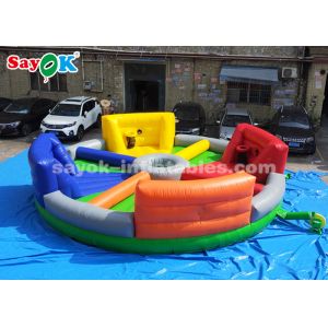 Giant Inflatable Games 8*8m Chow Down Inflatable Hungry Hippos Game For Kids And