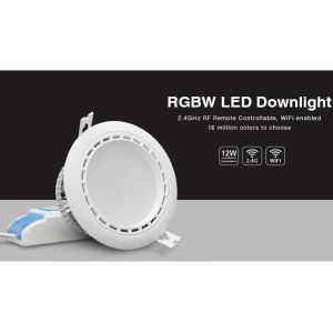 China Milight Wifi 12W RGBW LED Downlight 2.4G RF remote RGBW All in one Lamp LED Ceiling Light with IOS Android APP on sale