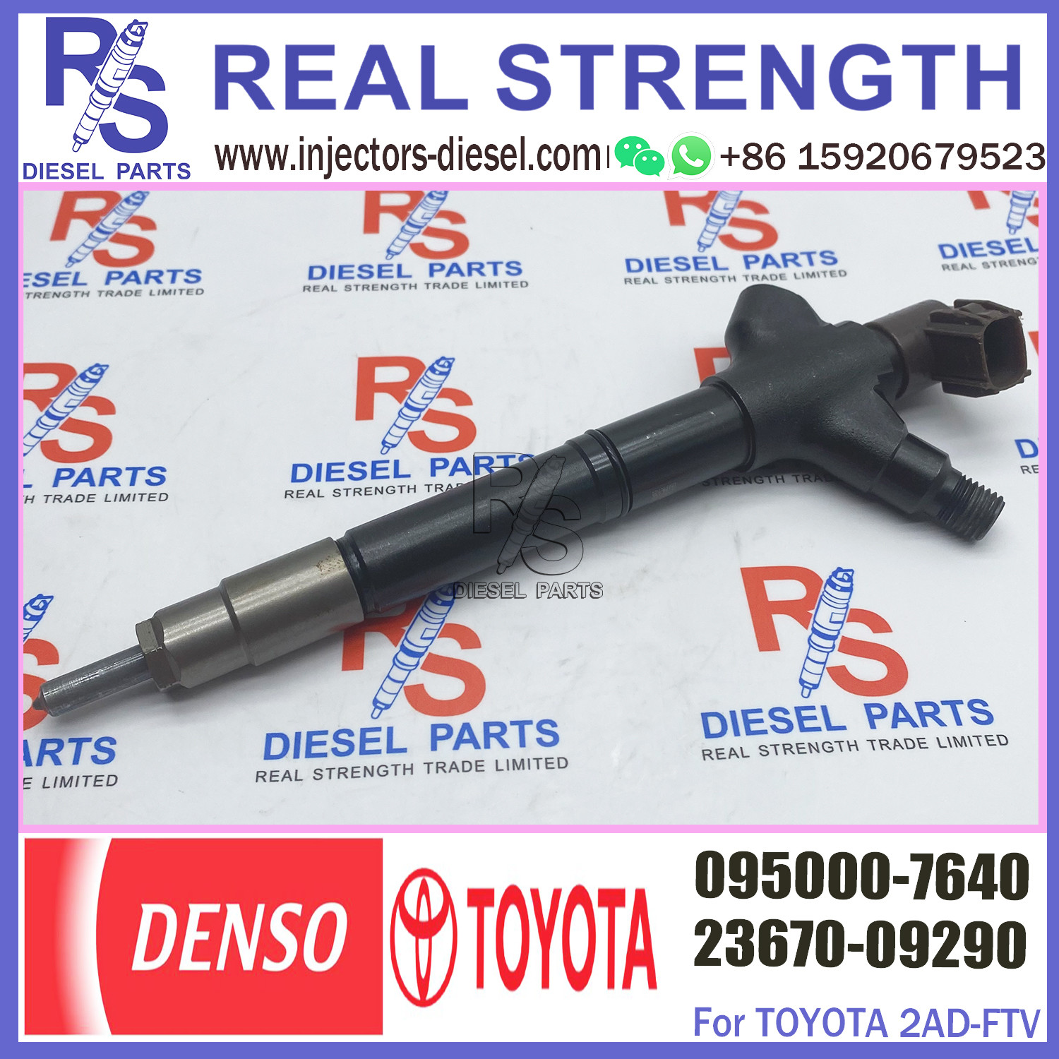 Diesel Common Rail Injector 095000-7640 for TOYOTA 2AD-FTV 23670-0R170 23670-0R120 23670-0R020 23670-0R070