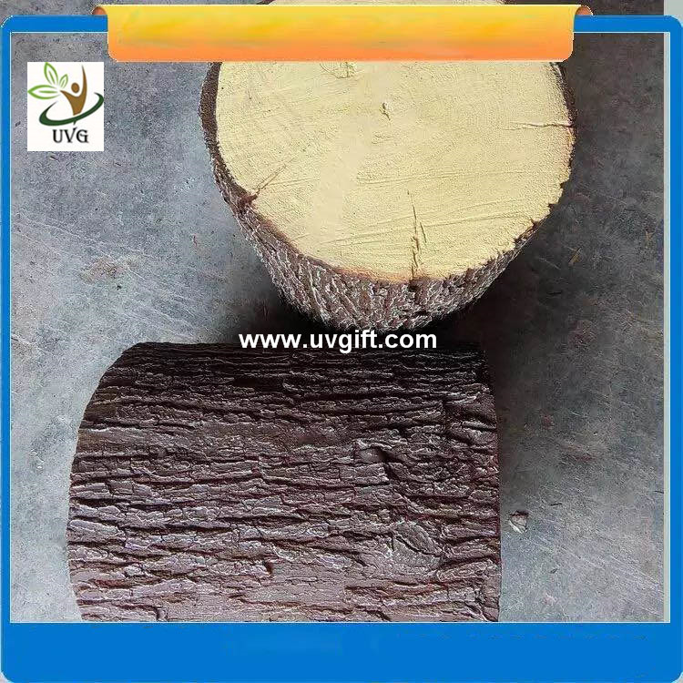 UVG unique decoration ideas artificial tree stump with fiberglass material for garden landscaping