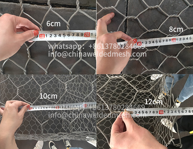 Double Twist Gabion Hexagonal Wire Mesh 3mm For Coastal Defences