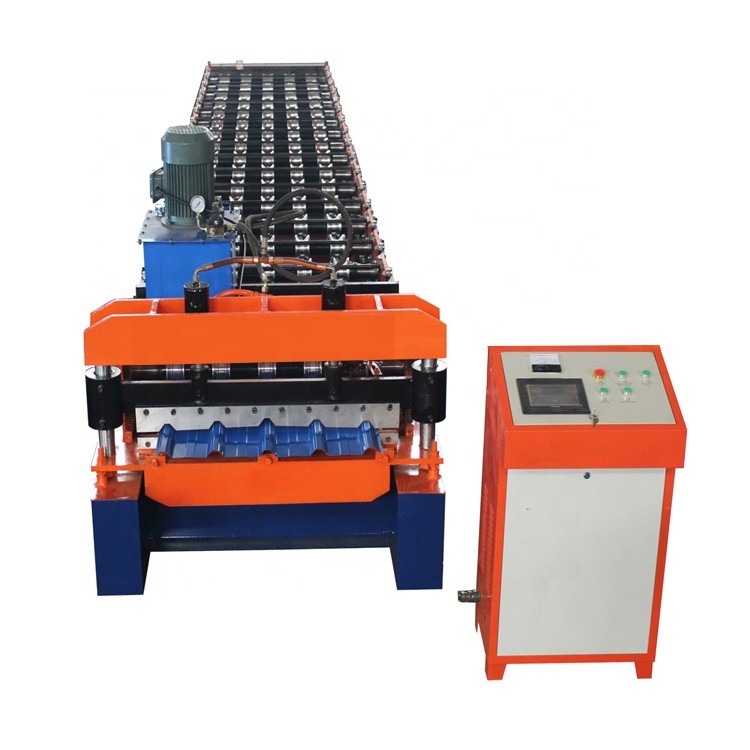 High Speed Double Layer Ibr Corrugated Roof Tile Roll Forming Machine With 75mm Shaft Diameter