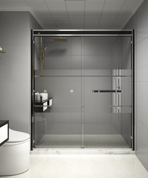 KPN2009003 1200-2000X1950mm Double Sliding Glass Shower Doors , Shower Cubicle