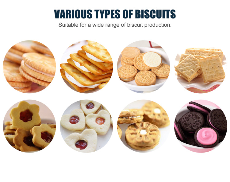 New Design Automatic Filling Biscuit Sandwiching Machine For Sale