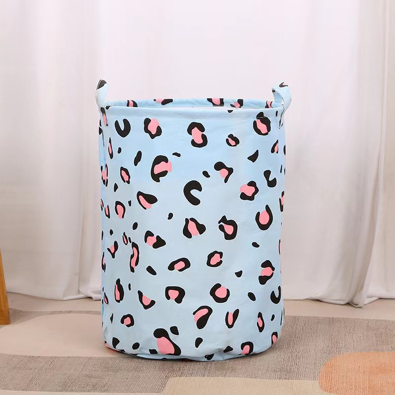 Cotton Cloth Kids Toy Storage Box Laundry Basket With Handles Cloth Hamper