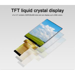 Polcd 18 BIT RGB IPS TFT LCD Display 320X480 Pixels Tft Lcd 3.5