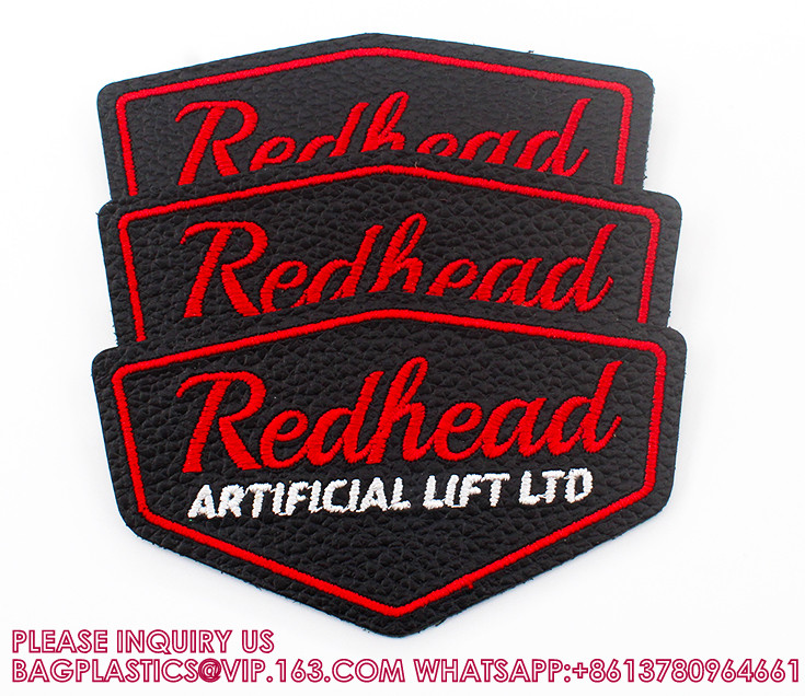 Wholesale Custom Leather Badge Factory Embossed Pu Leather Label Clothing Genuine Leather Patch With Logo