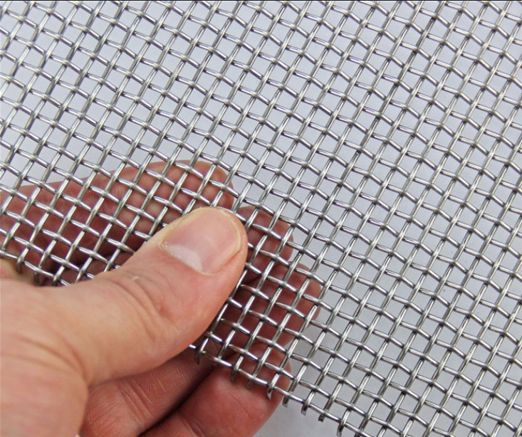 Sus 304 Crimped Woven Wire Mesh For Stainless Steel Vibrating Screen