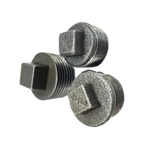 China Square Bushing Malleable Iron Pipe Fittings With Male Thread on sale