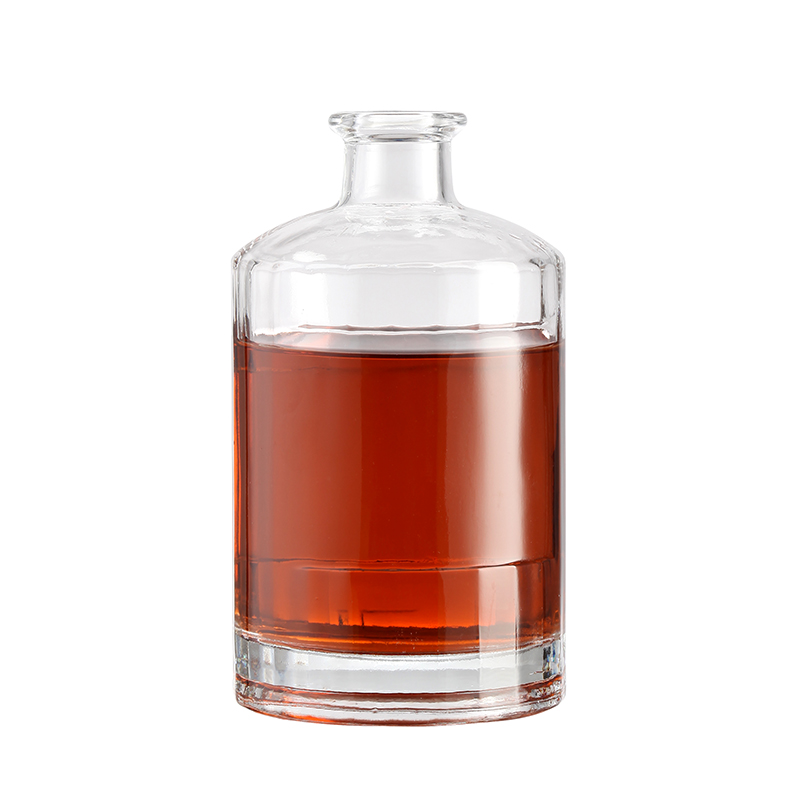 500ml Liquor Glass Bottle Unique Design Glass Body Material Rubber Stopper Sealing Type