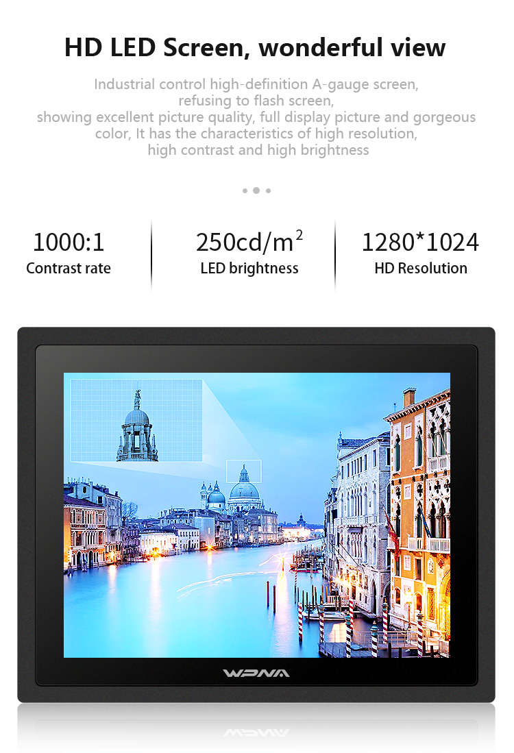 Ip65 Industrial Monitor Capacitive Touch Panel Pc With 32/64/128GB/256GB SSD