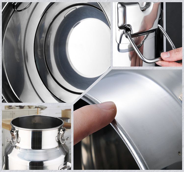 Corrosion Resistant 201 Stainless Milk Bucket With Lid 50L Large Capacity