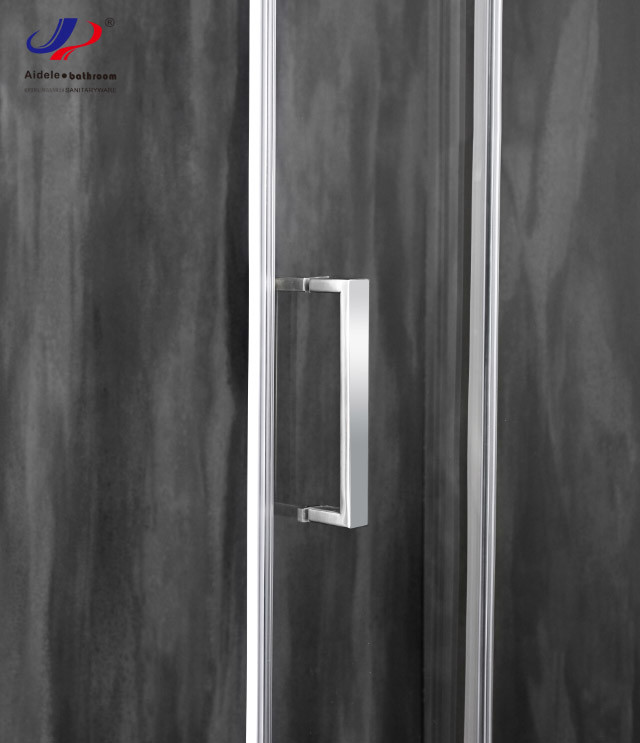 5/6mm Sliding Glass Shower Doors 120*190cm Size Tempered Glass Aluminium Frame
