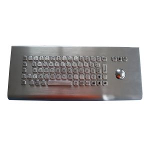 SUS304 IP68 Wall Mounted Metal Keyboard With Mechanicall Trackball