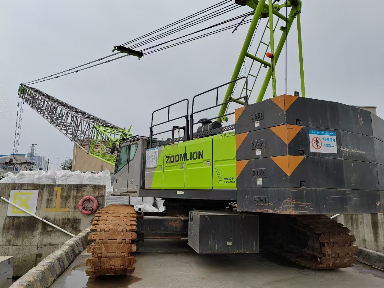 Zoomlion Crawler Crane 85 Tons, Has a Mature Used Crawler Crane Export Experience