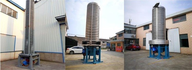 CCarbon Steel Auger Screw Conveyor Cooling Function Spiral Elevator For Rock Salt