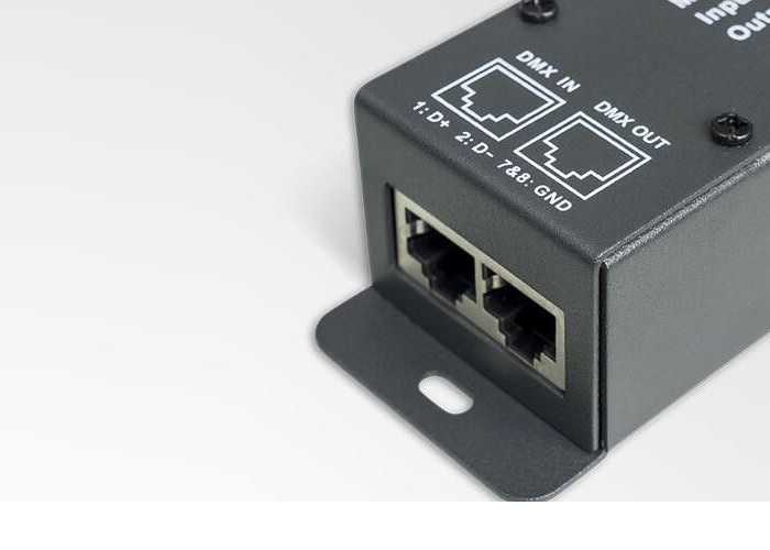 12V - 24VDC 6A * 3 Channels DMX Decoder LED Controller with RJ45 DMX Socket