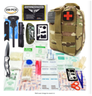 Army Tactical First Aid Kit Holder EMT Bag Pack Outdoor Emergency Pouch 250pcs 200 Pieces