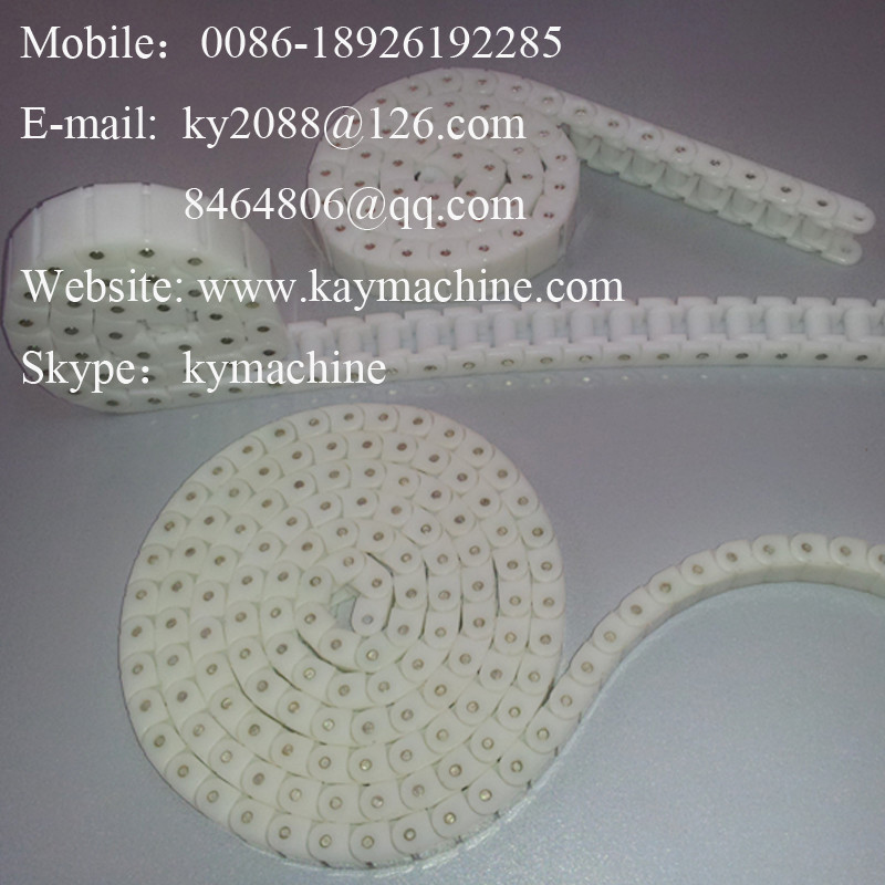 POM PP plastic Case Chain 40P Small straight running plastic chain with closed top plate manufacturer factory producer