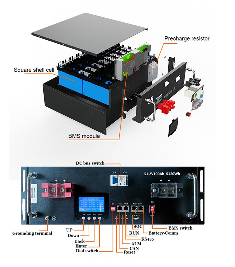 OEM ODM LiFePO4 lithium battery 48V 100AH 200AH Deep Cycle For for solar system LiFePO4 energy storage battery