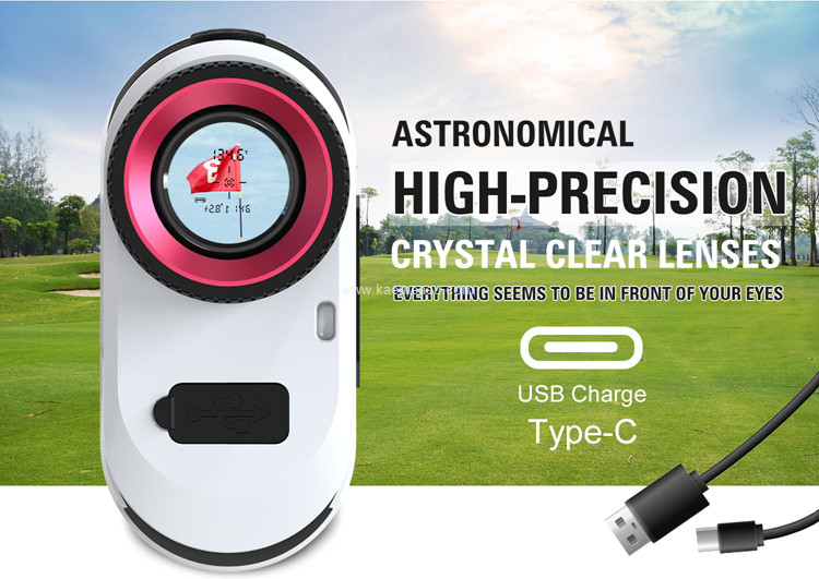 kaemeasu 1000m Laser Rangefinder Rechargeable LCD Display Golf Range Finder With Magnetic Adsorption H1000H