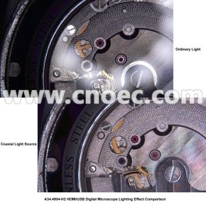 3.5M /1080P Monocular HDMI Digital USB Microscope A34.4904 - H2 Dual Coaxial LED