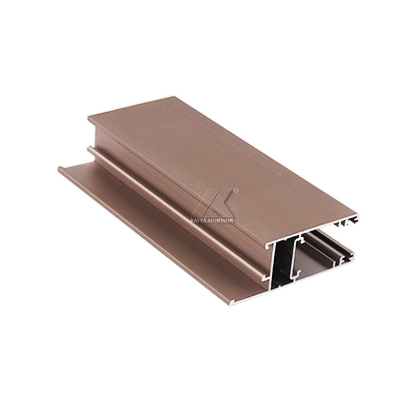 Track Sliding Aluminum Window Extrusion Profiles T8 PVDF Finish