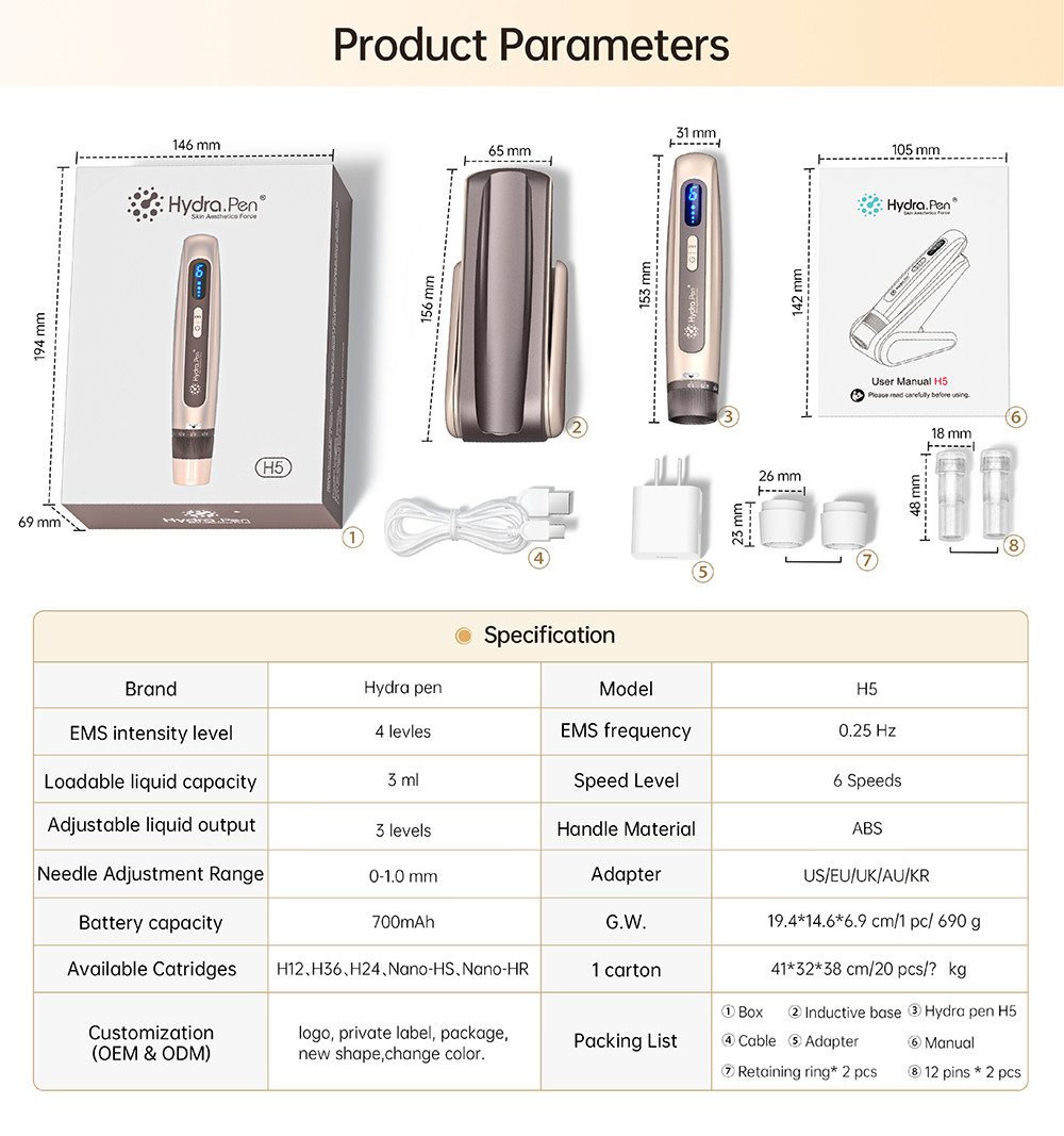 Microneedle Fractional RF Machine , Electric Microneedling Device