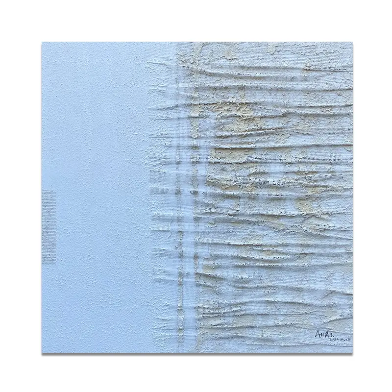 Abstract Style Vertical Stripes Thick Texture Canvas Painting A Statement Piece for Your Home