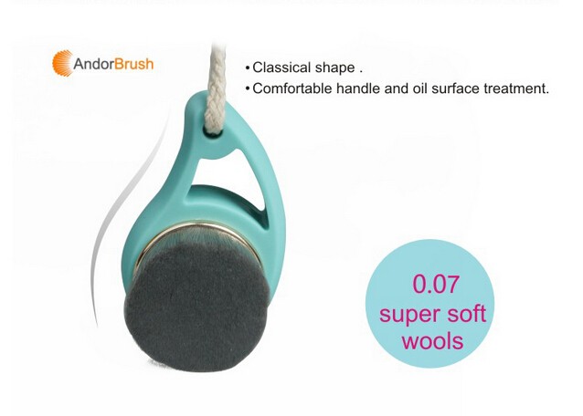 Facial Cosmetic Contour Makeup Brush Carbon Fiber Hair Face Washing Brush