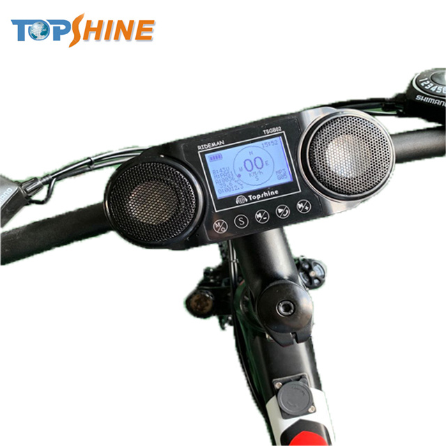 Portable Wireless Bike Computer Rechargeable Electric Bicycle Speedometer with MP3
