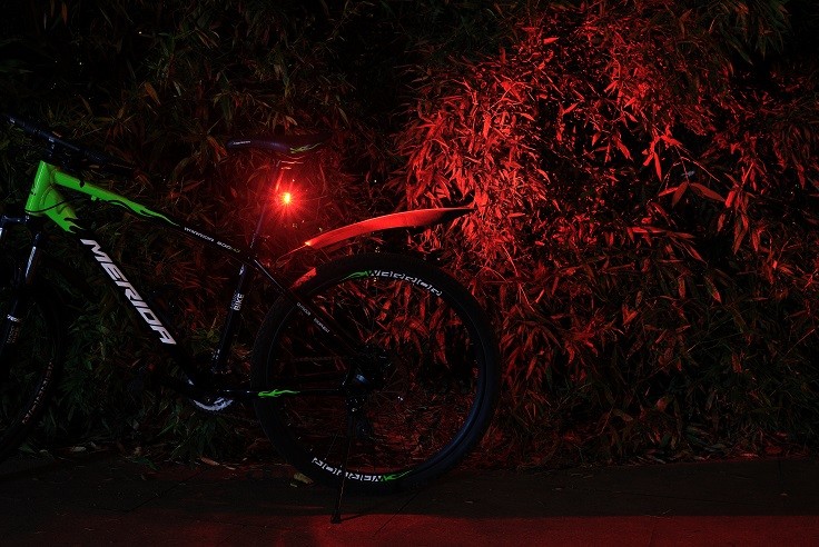 200m Visible Bicycle Rear Lights 6.2X4.3X3.75cm Safety For Cycling